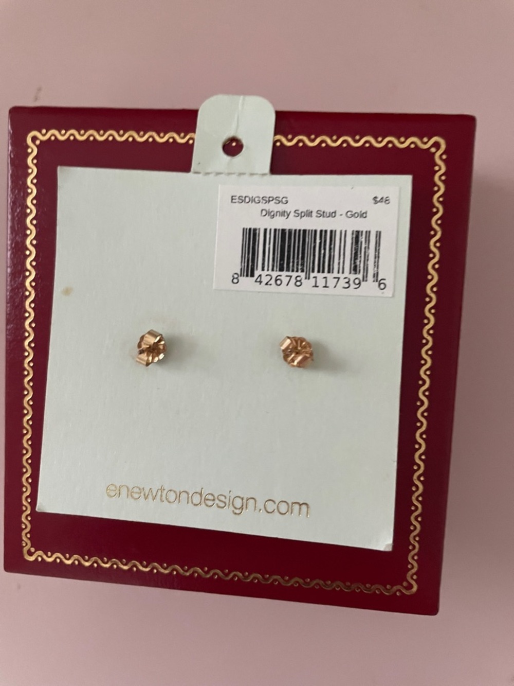 E Newton gold earrings - Picture 4 of 4